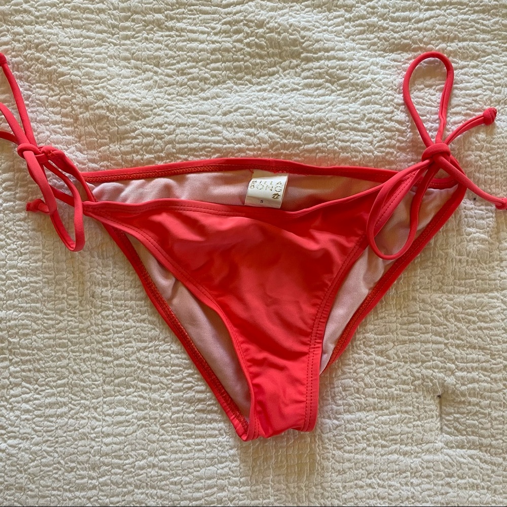 BILLABONG bright coral swim bottom S